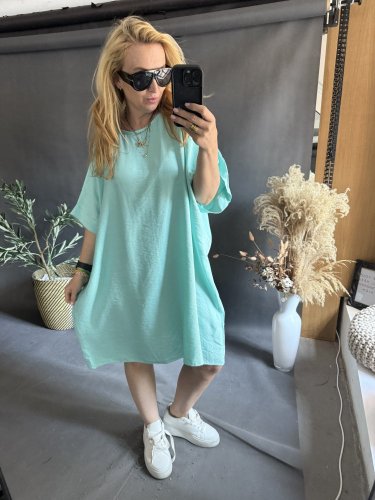 Šaty Letní Oversize mint