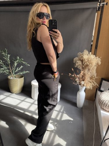 Nohavice s vestou Kirsten-čierný