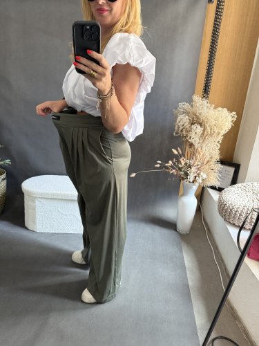 Nohavice Lumina-khaki