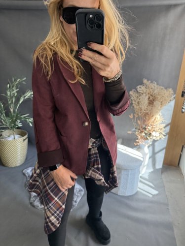 Sako Luisa velur-vínová