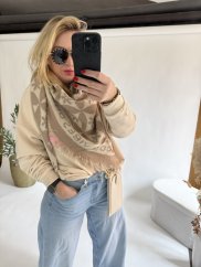 Šála Good Vibe-beige
