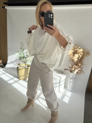 Halenka LUX UNI size-krémová