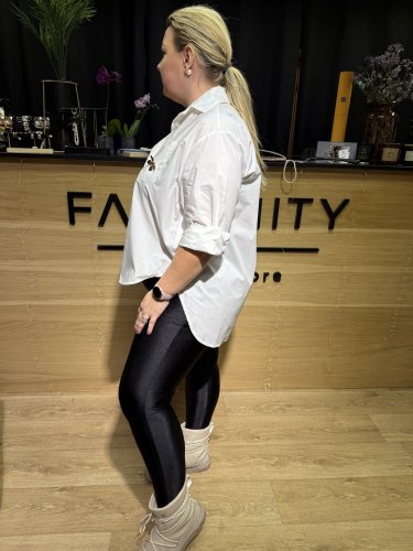 Košeľa Brošňa Oversize bavlna-bielá