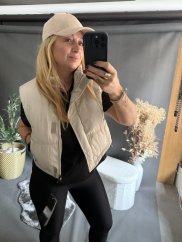 Vesta Crop S/M a L/XL-béžová