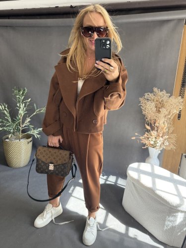 Kabátek Adéla-hnědý