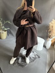 Kabát Sun otevřený-hnědý