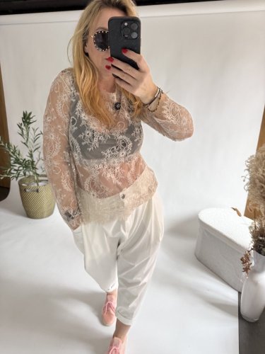 Blúzka Romantic-beige