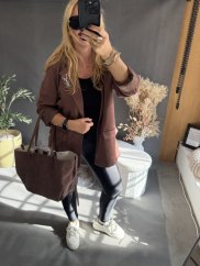 Kabelka Mellier-velká-chocolate