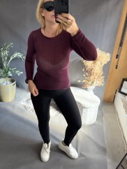 Tričko Cashmere-vínová