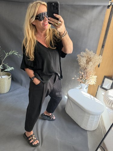 Bluza Liame-UNI SIZE na XS-XL-černá