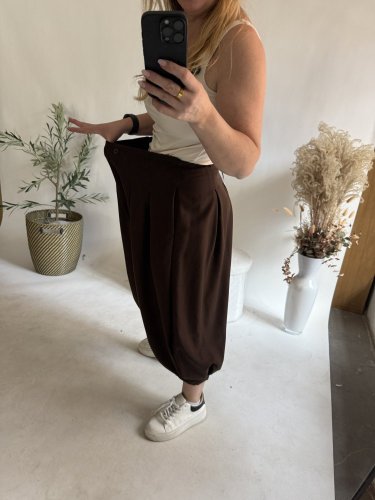 Nohavice Lux Luna-hnedá