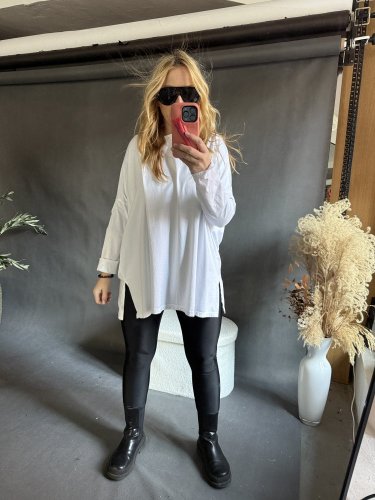 Tričko Sun dlouhý rukáv-bílé