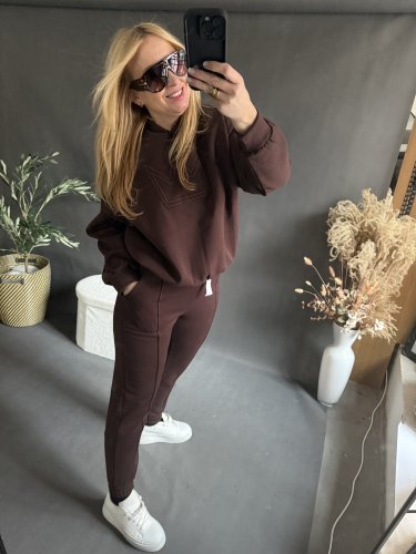 Súprava M-veľkosť UNI odporúčame na XS-L-hnedá