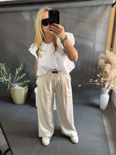 Nohavice Lumina-béžové