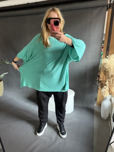 Sveter Moda ľahký veľký-mint