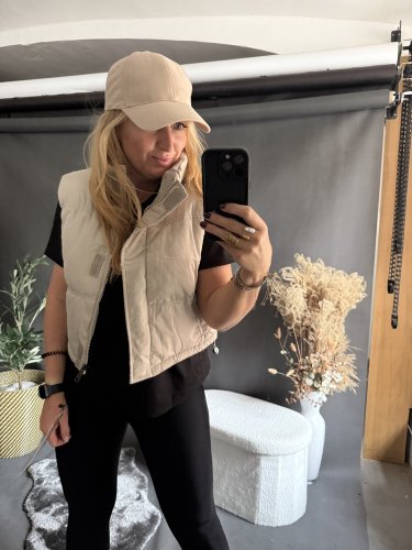 Vesta Crop S/M a L/XL-béžová