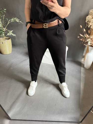 Nohavice Aladins opaskom B-čierné-