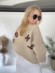 Mikina Mommy beige