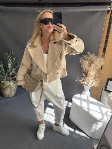 Kabátek Adéla-béžové