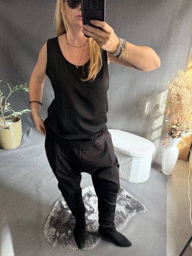 Tielko Čipka-čierné