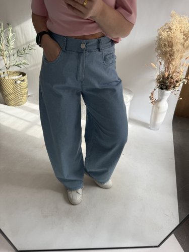 Džínsy Big do XL-baby blue