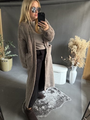 Kabát/cardigan Meccuch-Mocca