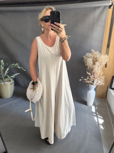 Overal SUN bavlna Oversize-béžový