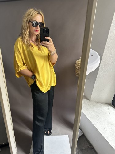 Bluza Liame-UNI SIZE na XS-XL žltá
