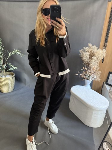 Kabátek Sun 2v1 s košilí-hnědý