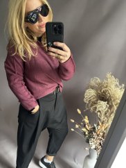Sveter Moda-vínový