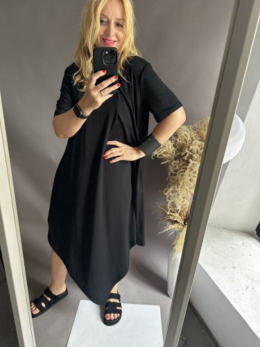 Šaty asymetrický výstrih Ellen