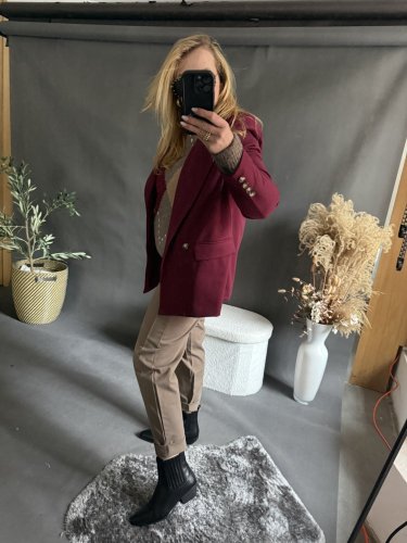 Sako Oversize zateplené-bordeaux