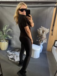 Tričká s vypchávkami UNI size-čierná