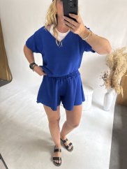 Set šortky a halenka-královský modrá