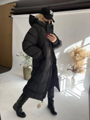 Bunda Paris-dlhá-čierná