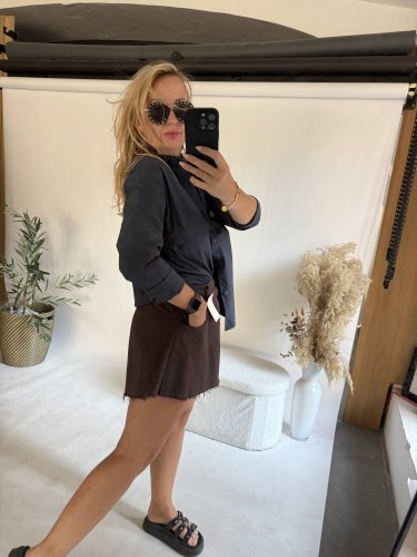 Košile knoflíky a stojáče SUN-tmavě modrá