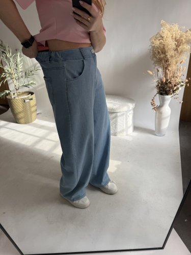 Džínsy Big do XL-baby blue