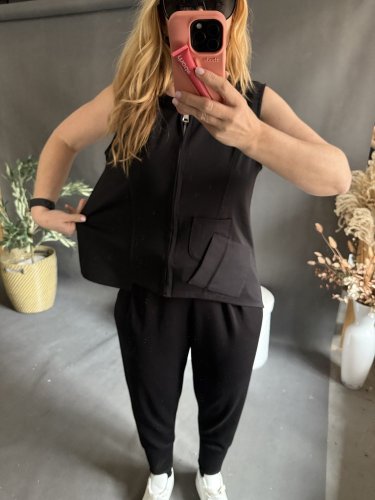 Vesta Oboustranná na zip/knoflíky SUN-černá