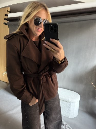 Kabátik Adela s opaskom