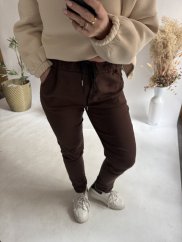 Kalhoty Nice-hnědé