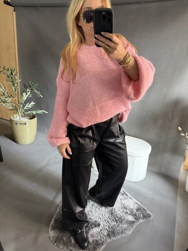 Svetr Mochy-růžový