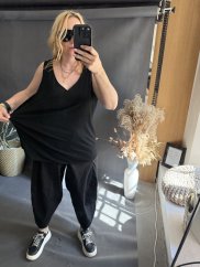 Tielko letné na XL-4XL-čierná