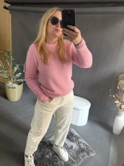 Svetr Baby alpaka-pink