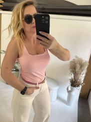 Tielko široké ramienka-pink