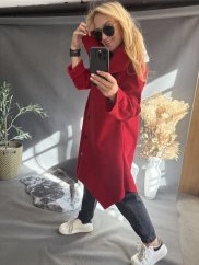 Kabát Golier SUN-dlhý-čiervený