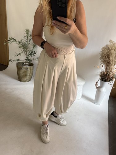 Nohavice Lux Luna-bielá