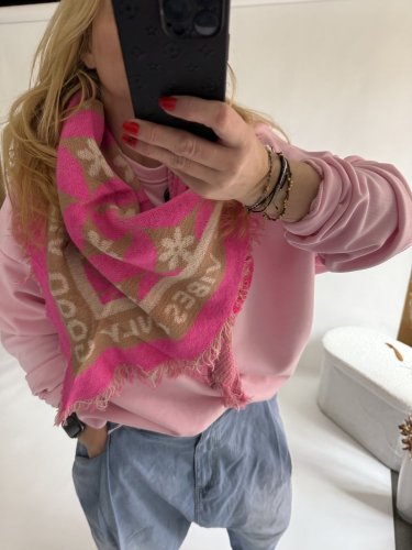 Šála Good Vibe - pink