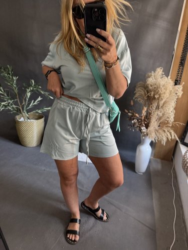 Souprava Tričko a šortky Bavlna-mint