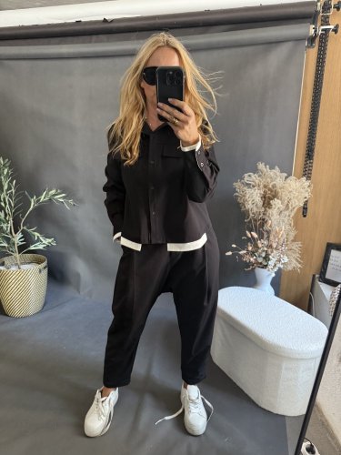 Kabátek Sun 2v1 s košilí-hnědý