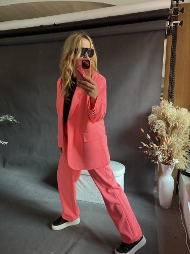 Komplet jarná GUSTO-neon růžový